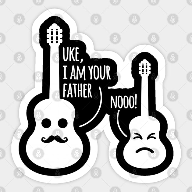 Uke, I Am Your Father, Nooo! Sticker by BSDshirts